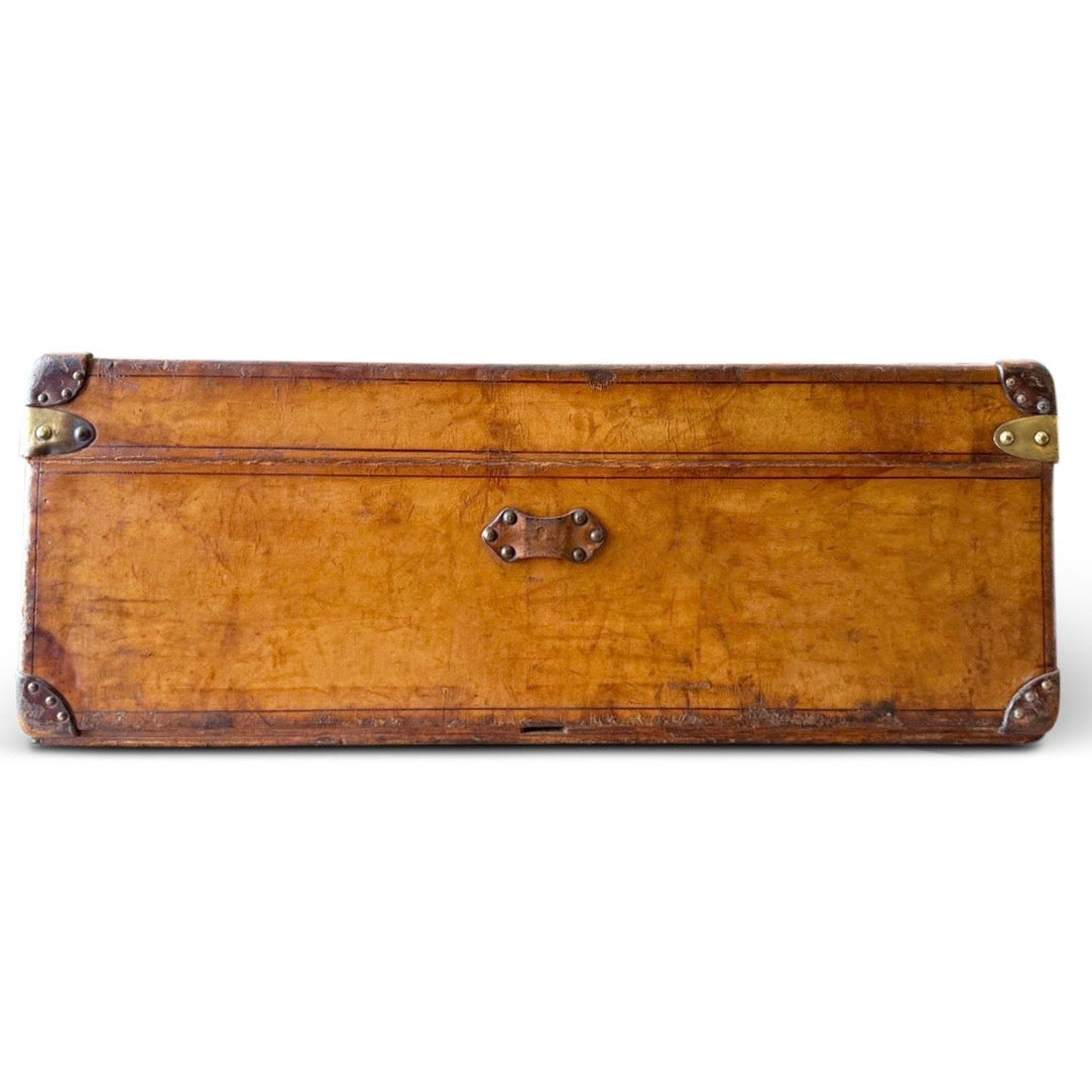 Vintage 1928 Louis Vuitton leather cabin trunk