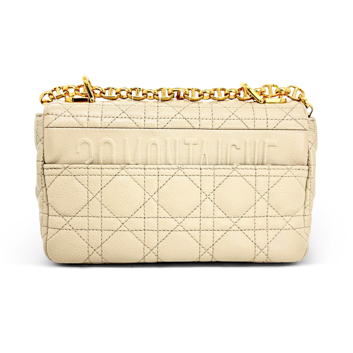 Christian Dior Calfskin Cannage Small Caro Bag