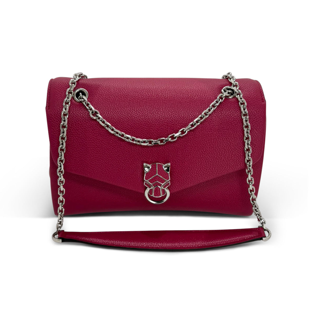 Cartier Panthère de Cartier Chain Bag in Burgundy