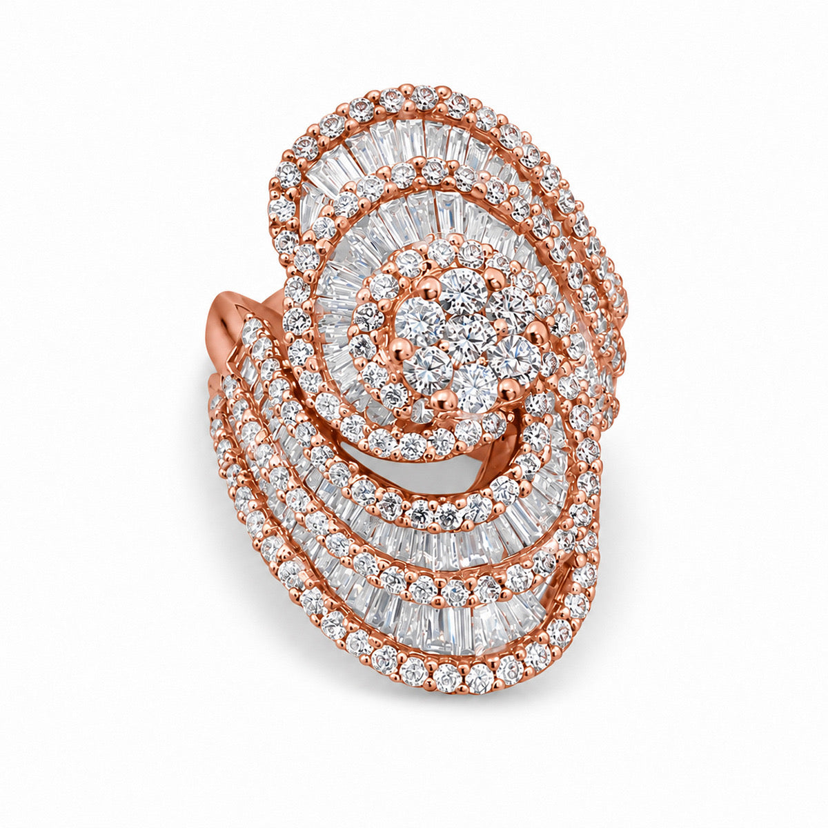 18K Rose Gold Natural Origin Diamond Ring