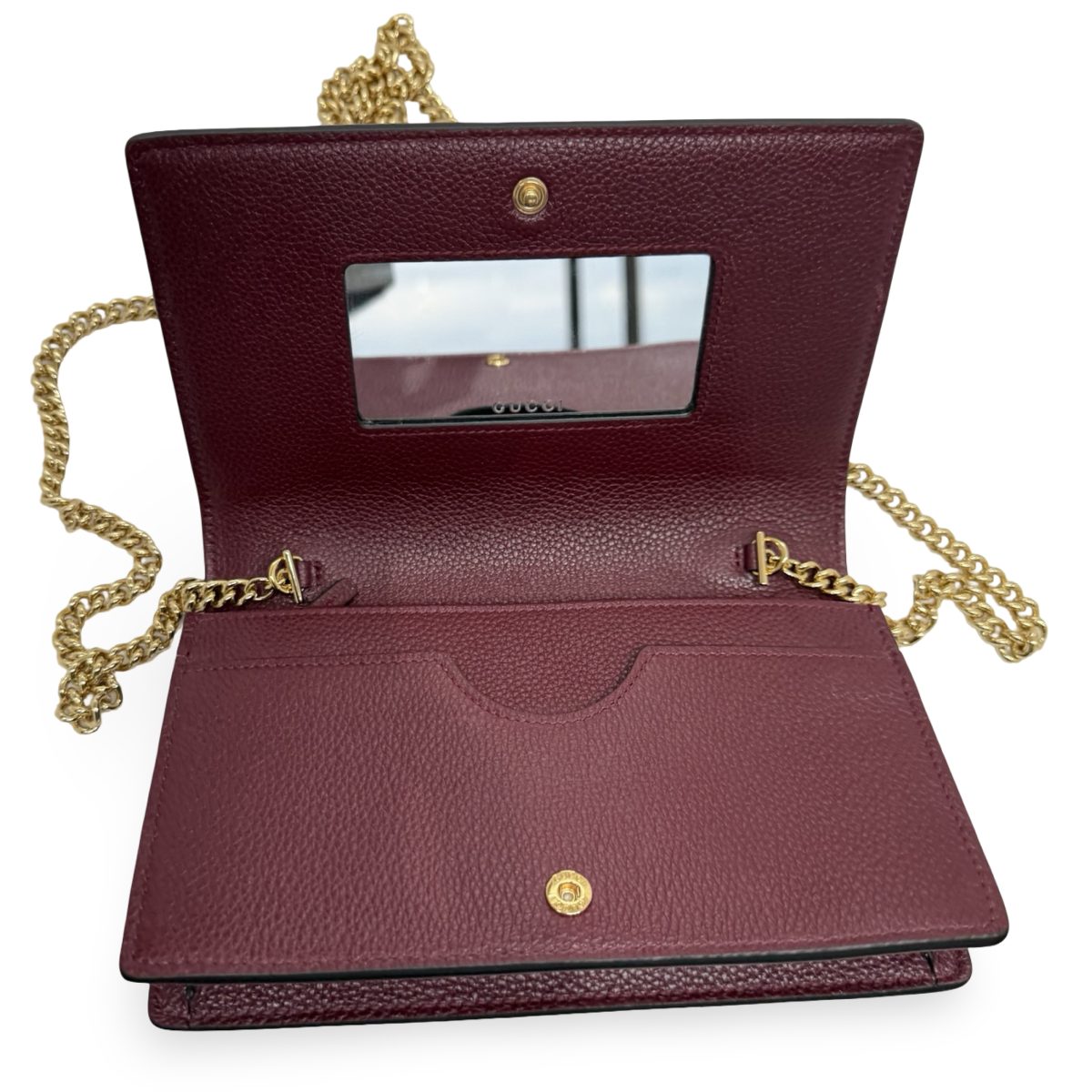 Gucci GG Marmont Bi-Colour Wallet on Chain