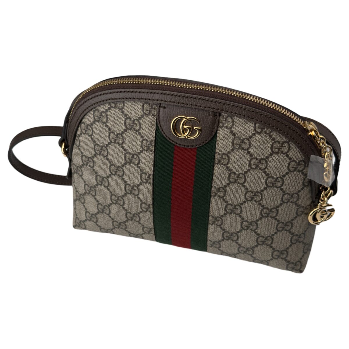 Gucci Ophidia Dome Shoulder Bag GG Coated Canvas