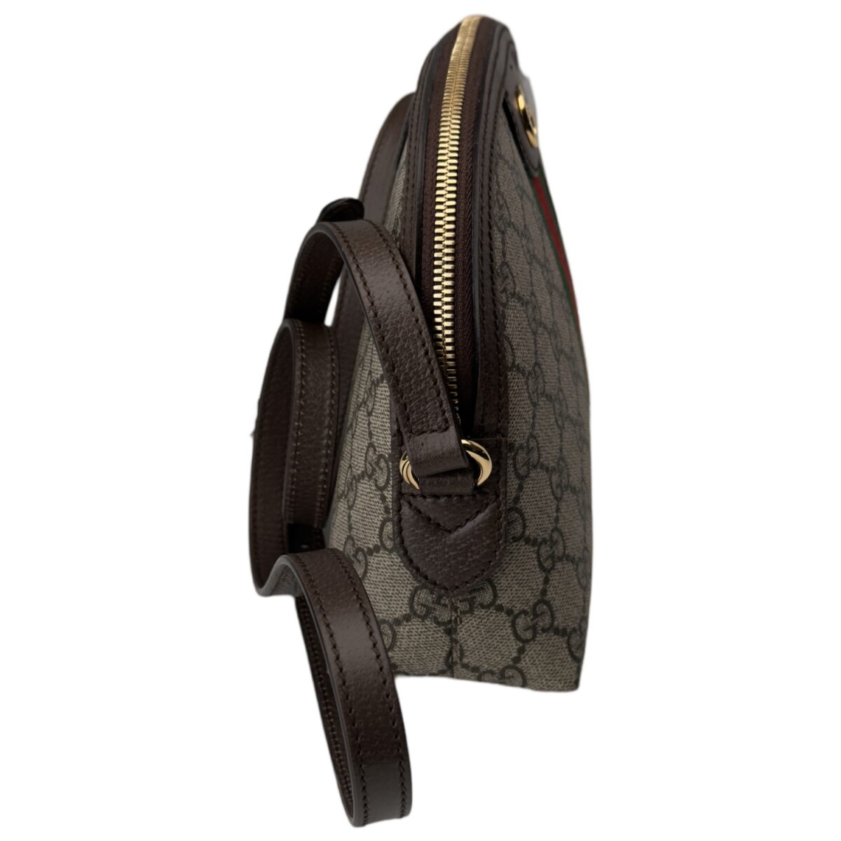 Gucci Ophidia Dome Shoulder Bag GG Coated Canvas