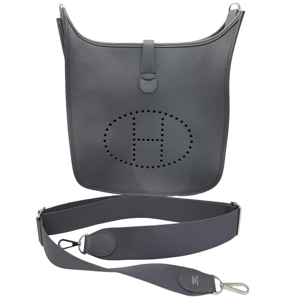 Hermes Evelyne 3 Trios PM Shoulder Bag Taurillon Clemence