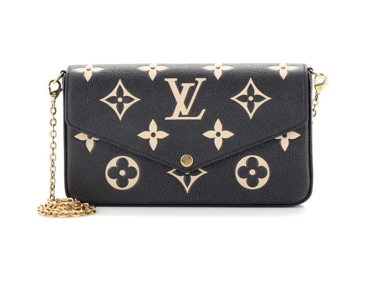 Louis Vuitton Felicie Pochette Bicolor Monogram Empreinte Giant