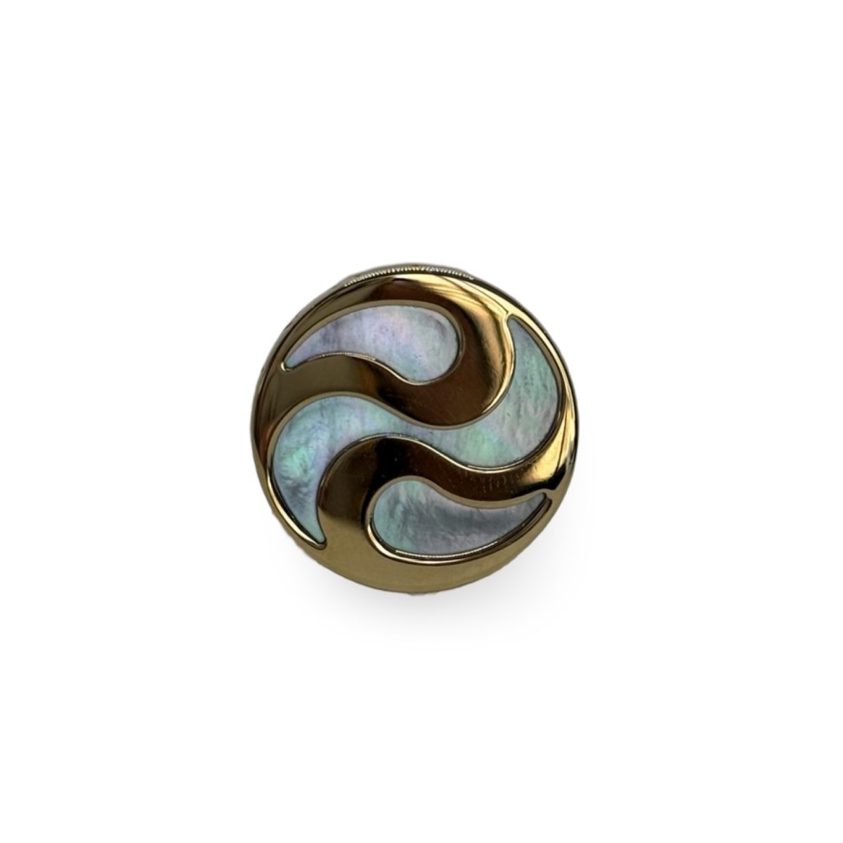 18kt Bvlgari Gold & Mother of Pearl Spinning Ring