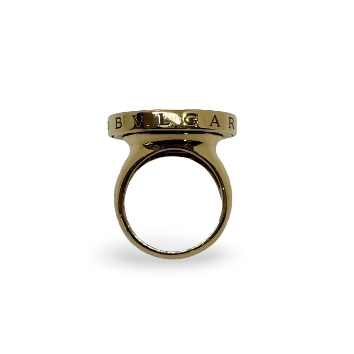 18kt Bvlgari Gold & Mother of Pearl Spinning Ring