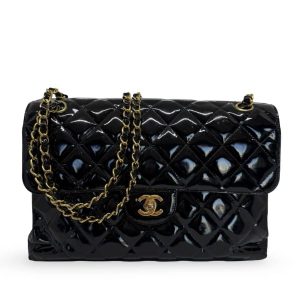 Vintage Chanel Classic Jumbo Double Flap In Quilted Leather